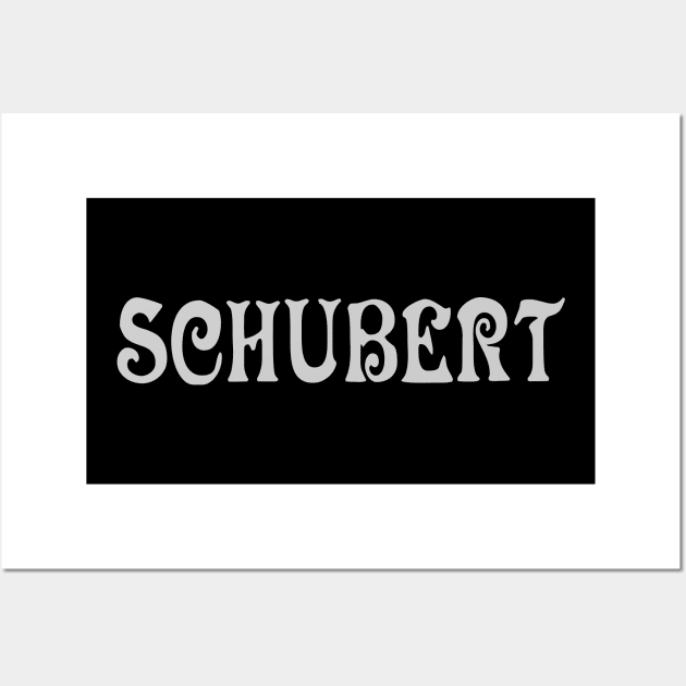 Franz Schubert - Silver - VCTP Wall Art by Chokullov Art Studio